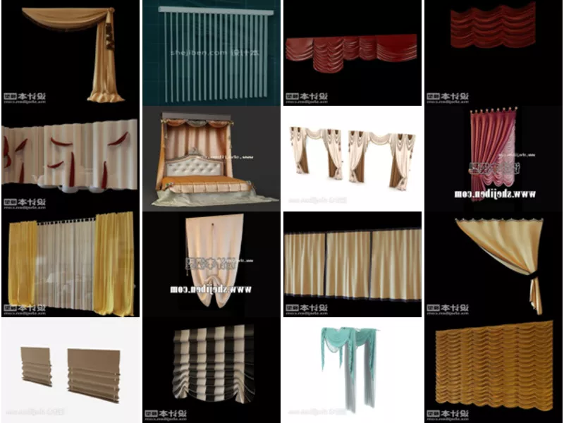 Top 16 Curtain 3D Models Stuff Newest 2022