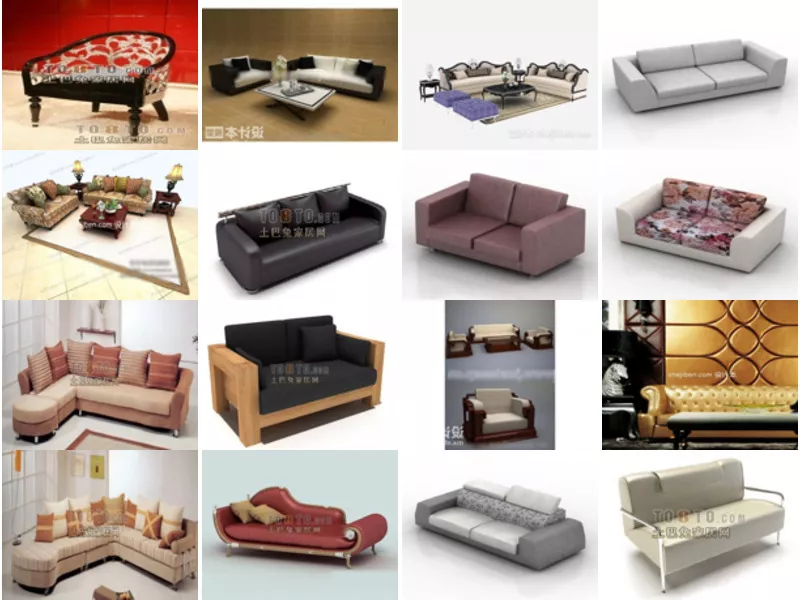 Top 16 Sofa 3D Models Resources Newest 2022