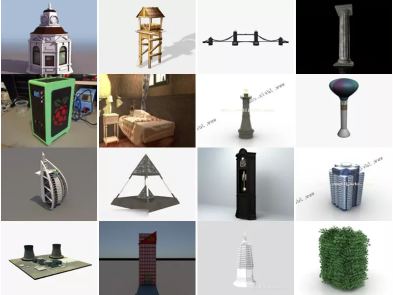 Top 16 Tower 3D Models for Rendering Newest 2022