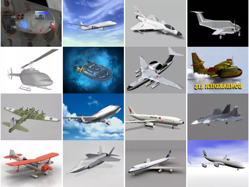 Top 16 Airplane 3D Models for Free Newest 2022