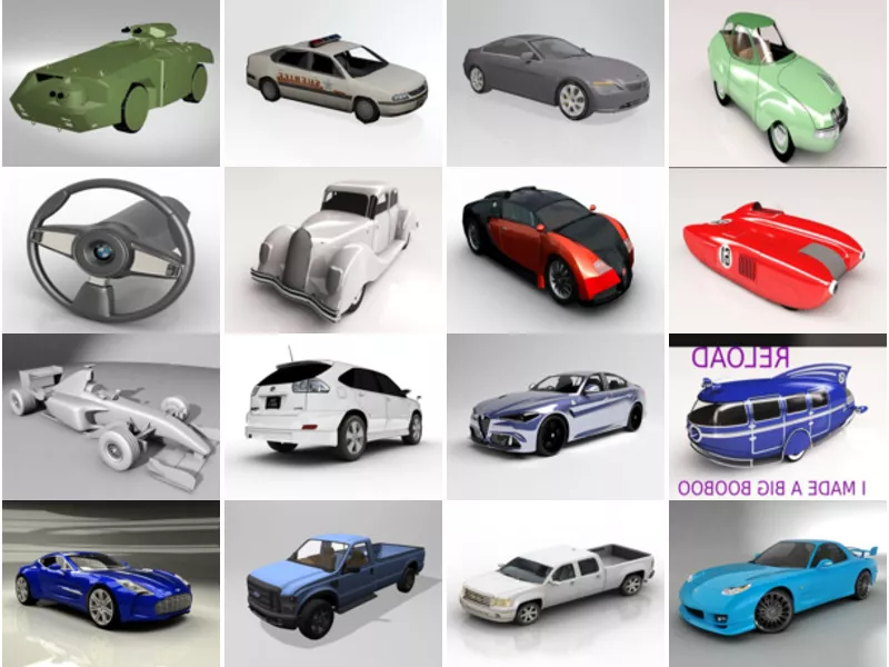 Top 16 Car 3D Models Latest 2022