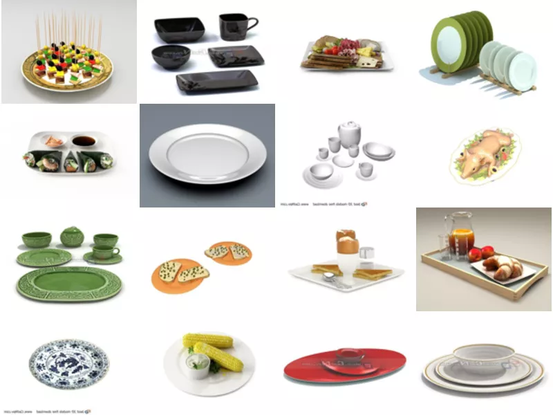 Top 16 Dinner Plates 3D Models Resources Most Popular 2022