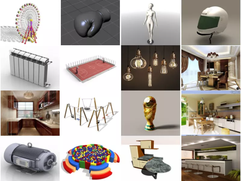 Top 16 Equipment 3D Models Most Popular 2022