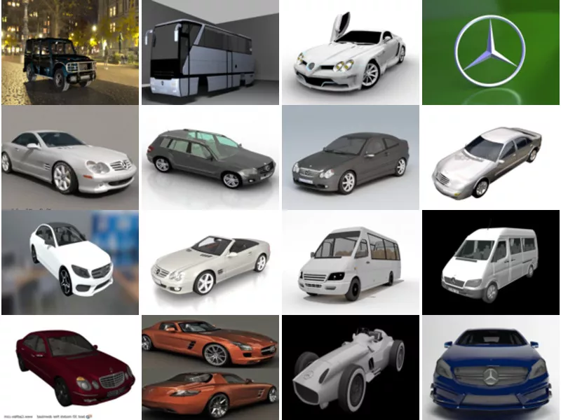 Top 16 Mercedes 3D Models for Design Most Viewed 2022