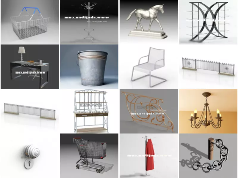 Top 16 Metal 3D Models for Rendering Latest 2022