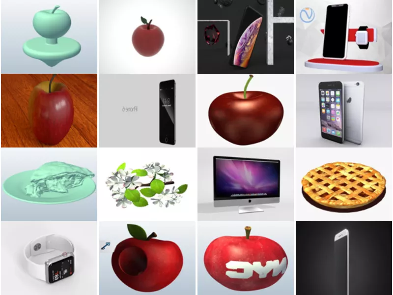 Top 16 Obj Apple 3D Models for Design Newest 2022