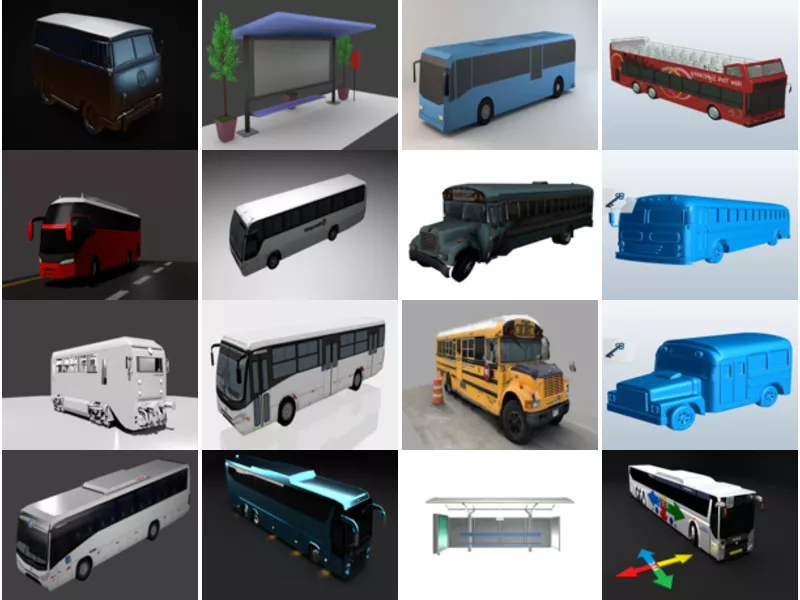 Top 16 Obj Bus 3D Models Newest 2022