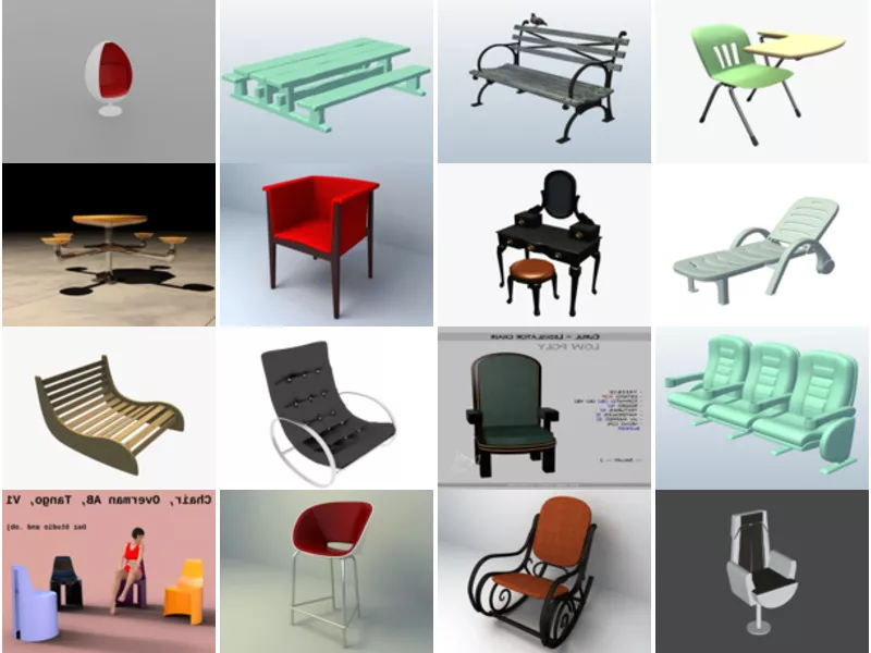 Top 16 Obj Chair 3D Models Most Recent 2022