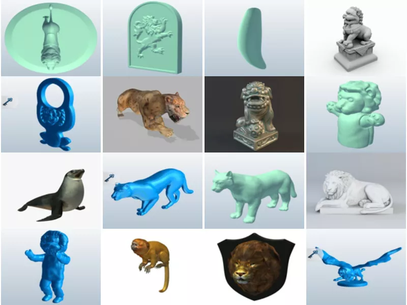 Top 16 Obj Lion 3D Models Newest 2022