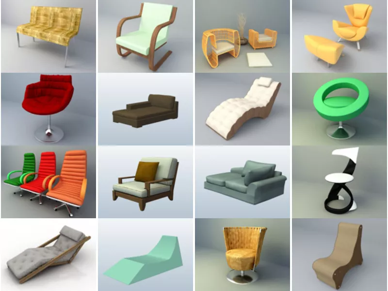 Top 16 Obj Lounge 3D Models for Design Newest 2022