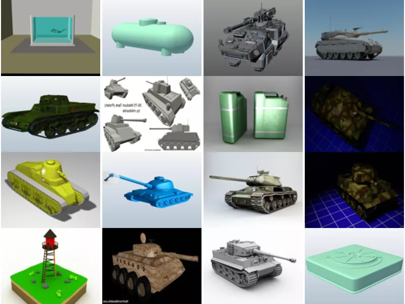 Top 16 Obj Tank 3D Models for Design Newest 2022