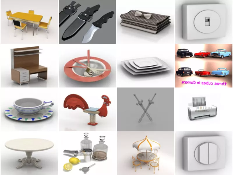 Top 16 Set 3D Models for Free Latest 2022
