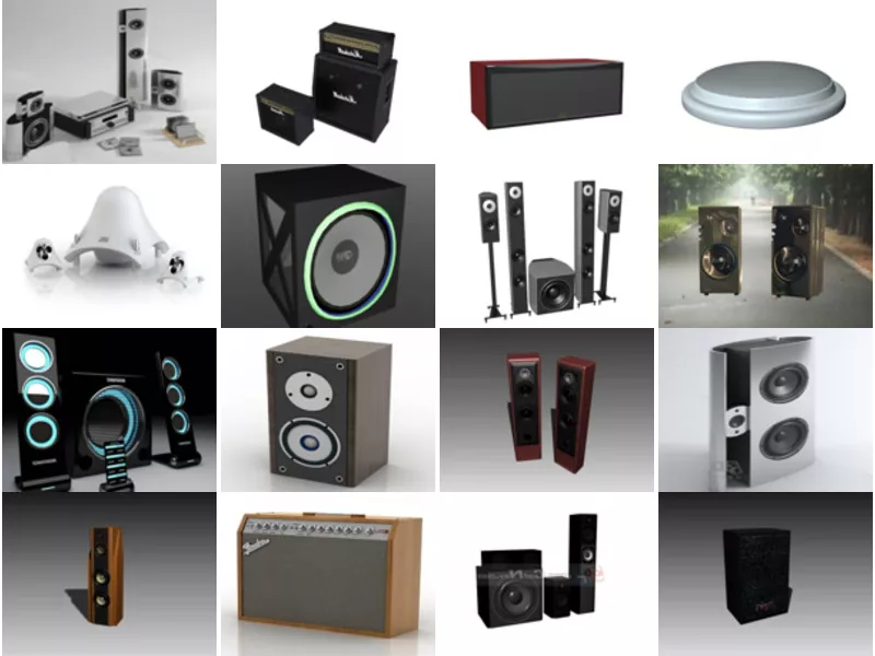 Top 16 Speaker 3D Models for Design Most Viewed 2022
