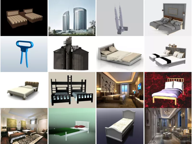 Top 16 Twin 3D Models Most Viewed 2022