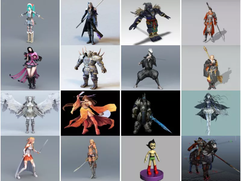 Top 16 Warrior 3D Models Stuff Most Popular 2022