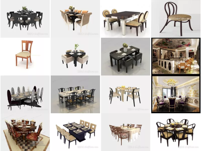 Top 17 3ds Max Dinning 3D Models Most Recent 2022