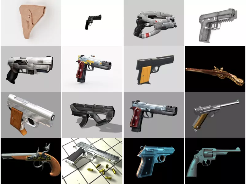 Top 17 3ds Max Handgun 3D Models Resources Most Recent 2022
