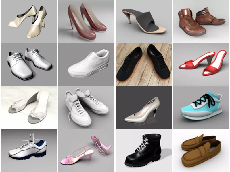 Top 17 3ds Max Shoes 3D Models for Rendering Latest 2022