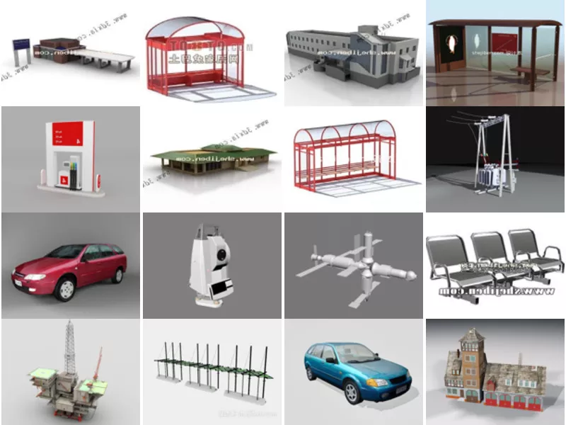 Top 17 3ds Max Station 3D Models for Rendering Newest 2022