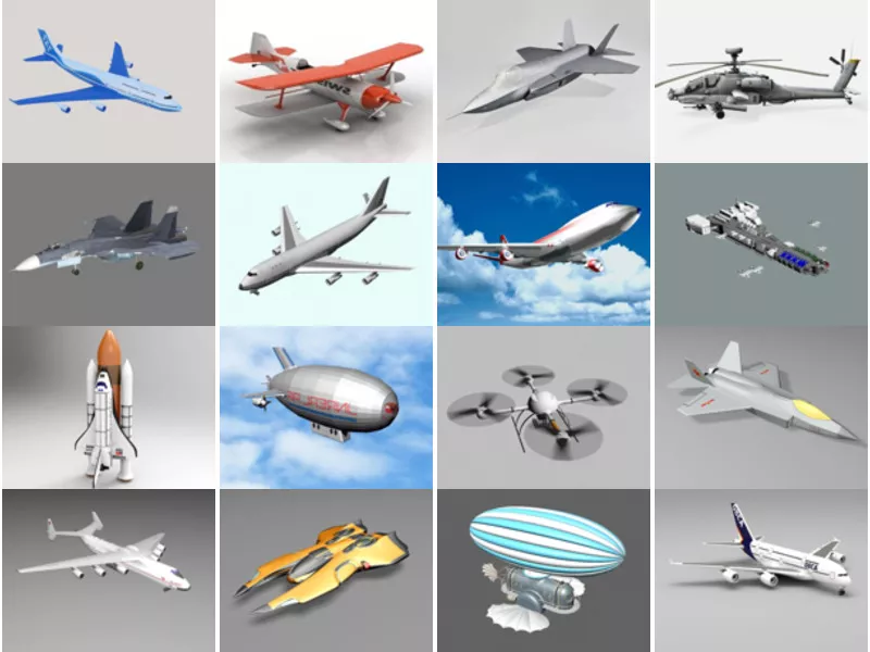 Top 17 Airplane Transport 3D Models for Design Latest 2022