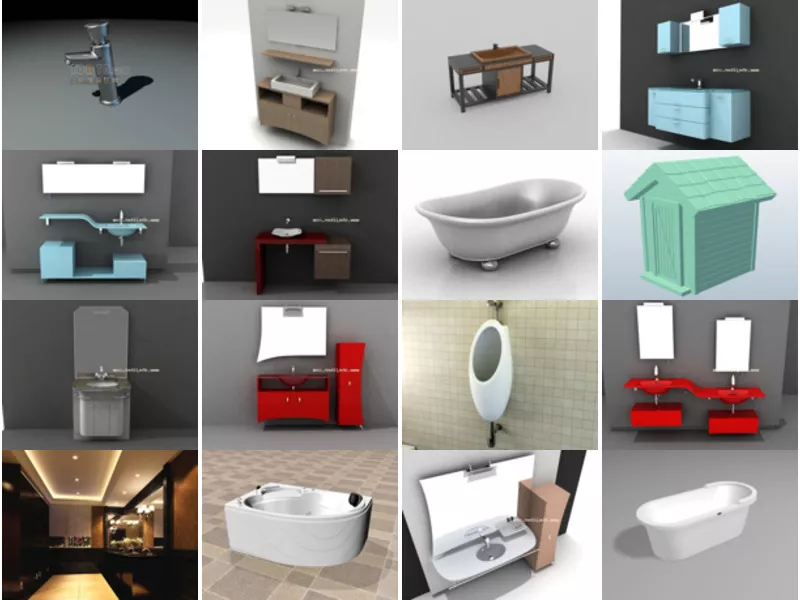 Top 17 Bathroom 3D Models Stuff Newest 2022