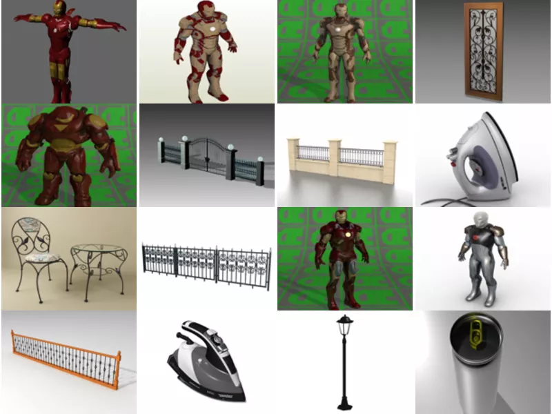 Top 17 Iron 3D Models for Design Most Viewed 2022