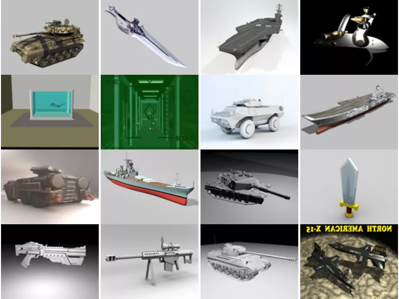 Top 17 Weapon 3D Models Resources Newest 2022