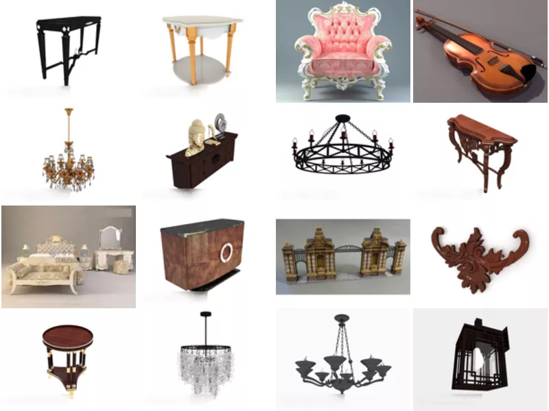 Top 17 Baroque 3D Models Most Viewed 2022