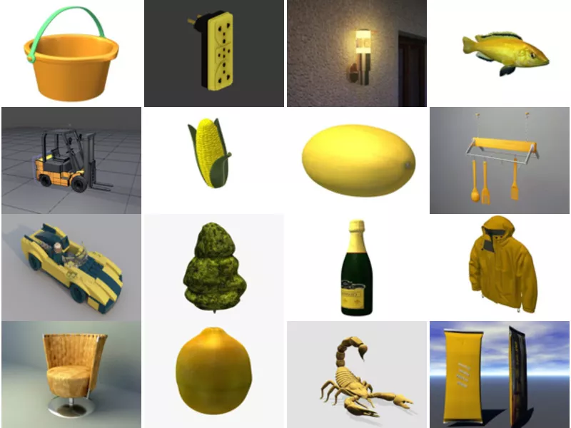 Top 17 Obj Yellow 3D Models Stuff Latest 2022