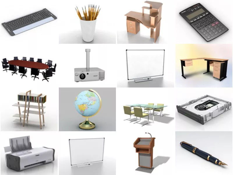 Top 17 Office Equipment 3D Models for Free Most Popular 2022