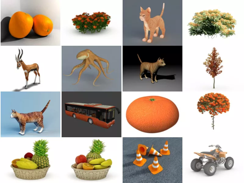 Top 17 Orange 3D Models Resources Most Popular 2022