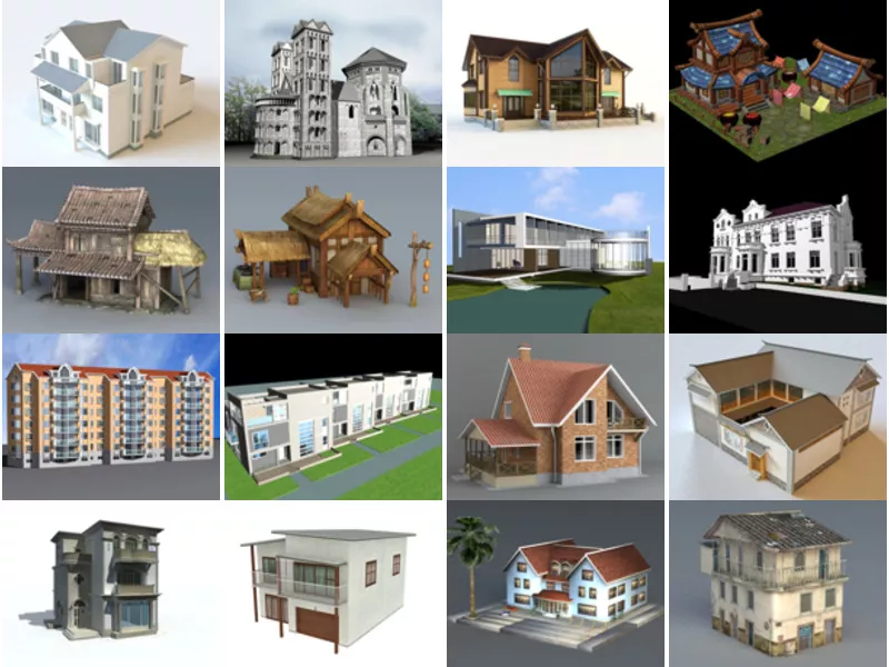 Top 17 Residential Building 3D Models Most Popular 2022