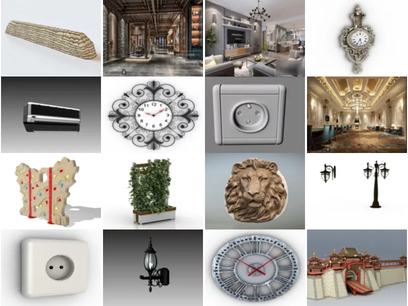 Top 17 Wall 3D Models Most Viewed 2022