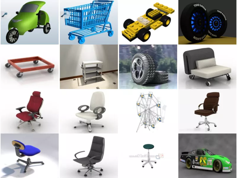 Top 17 Wheels 3D Models Most Popular 2022
