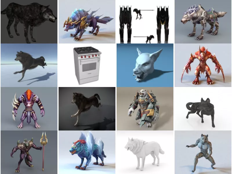 Top 17 Wolf 3D Models for Rendering Most Popular 2022