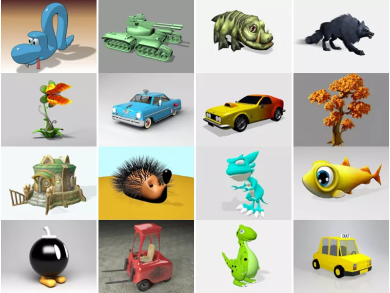 Top 18 3ds Max Cartoon 3D Models for Rendering Most Recent 2022