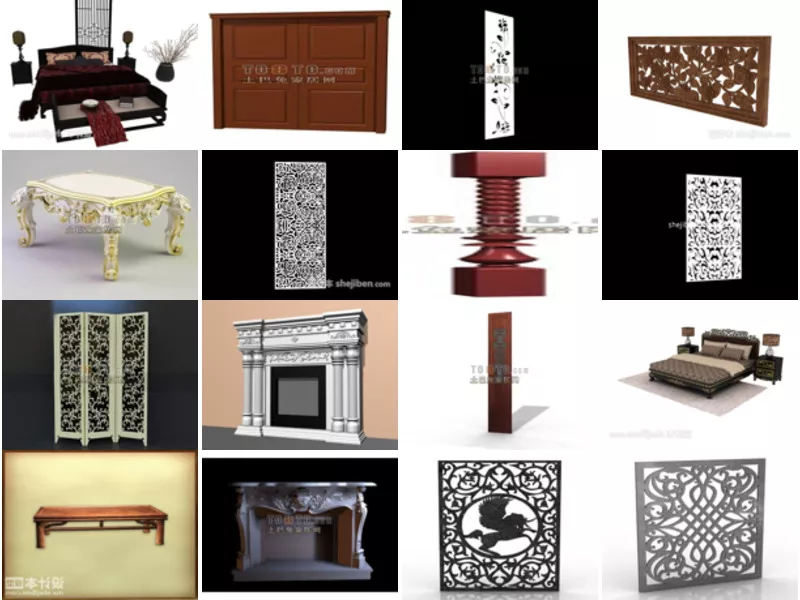 Top 18 3ds Max Carved 3D Models Newest 2022