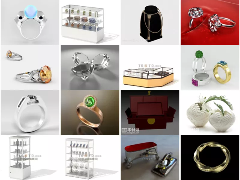 Top 18 3ds Max Jewelry 3D Models for Design Latest 2022