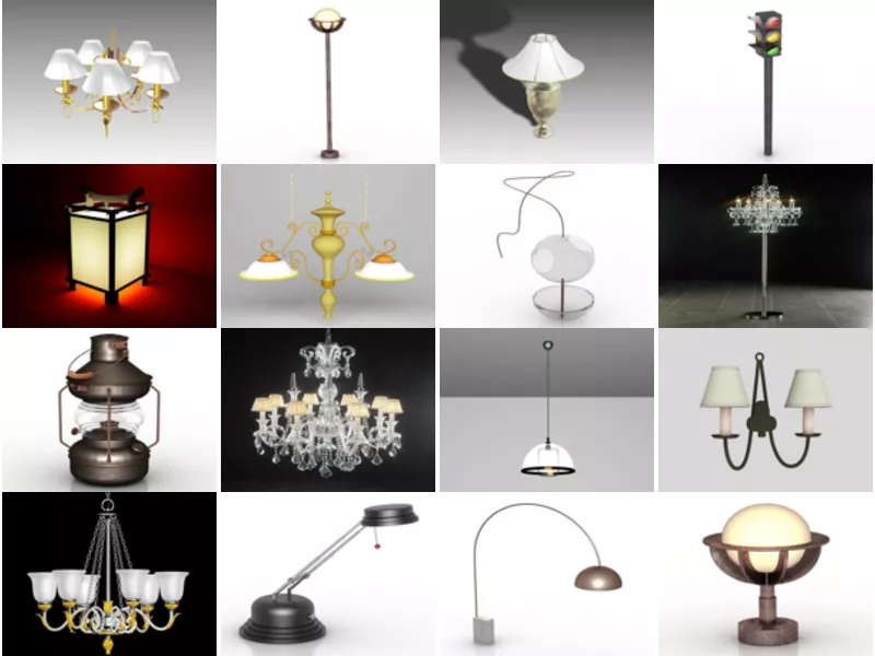 Top 18 3ds Max Lamp 3D Models Latest 2022