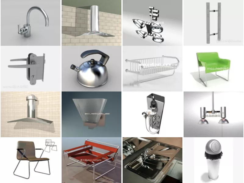 Top 18 3ds Max Stainless Steel 3D Models Newest 2022