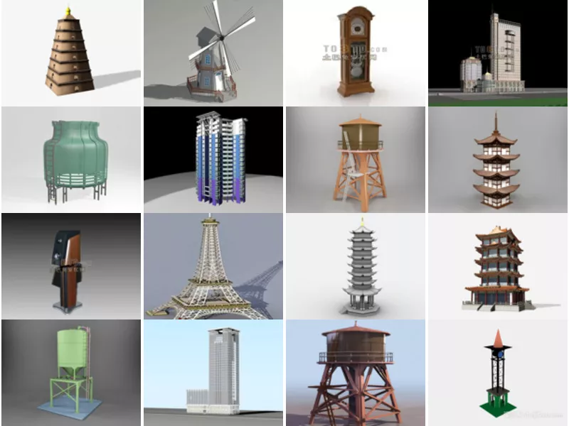 Top 18 3ds Max Tower 3D Models for Rendering Latest 2022