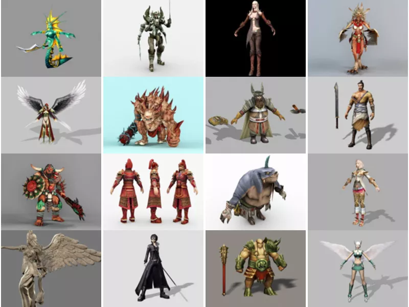 Top 18 3ds Max Warrior 3D Models for Design Newest 2022
