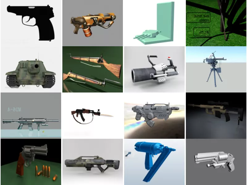 Top 18 Gun 3D Models Resources Newest 2022