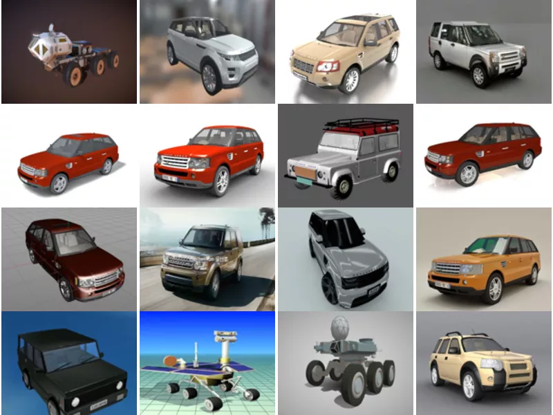 Top 18 Land Rover Car 3D Models Newest 2022