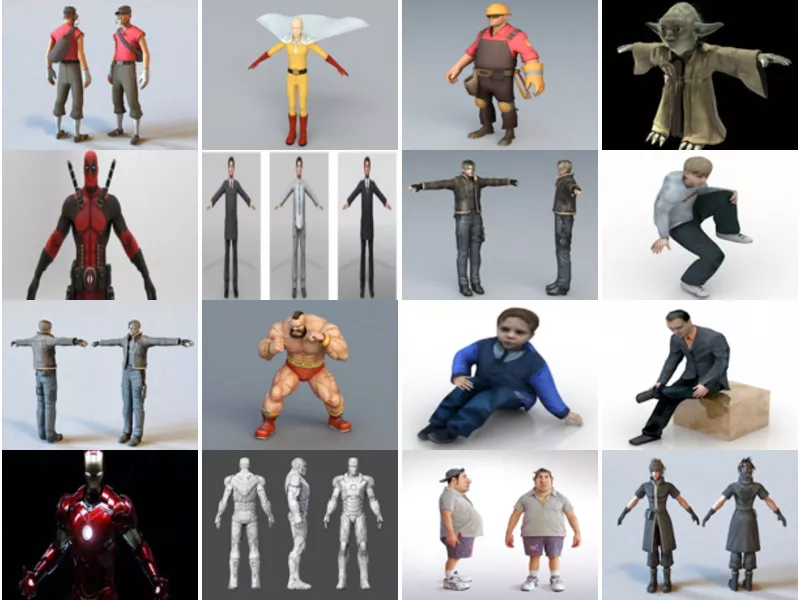 Top 18 Man 3D Models Resources Most Viewed 2022