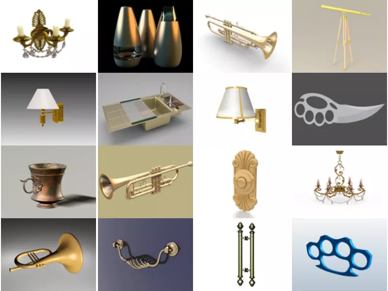 Top 18 Brass 3D Models Stuff Most Popular 2022