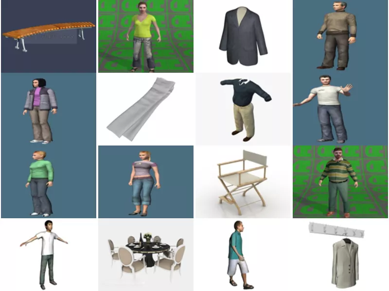 Top 18 Casual 3D Models for Free Most Viewed 2022