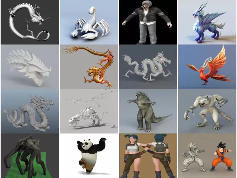 Top 18 Fantasy Animals 3D Models Stuff Most Popular 2022