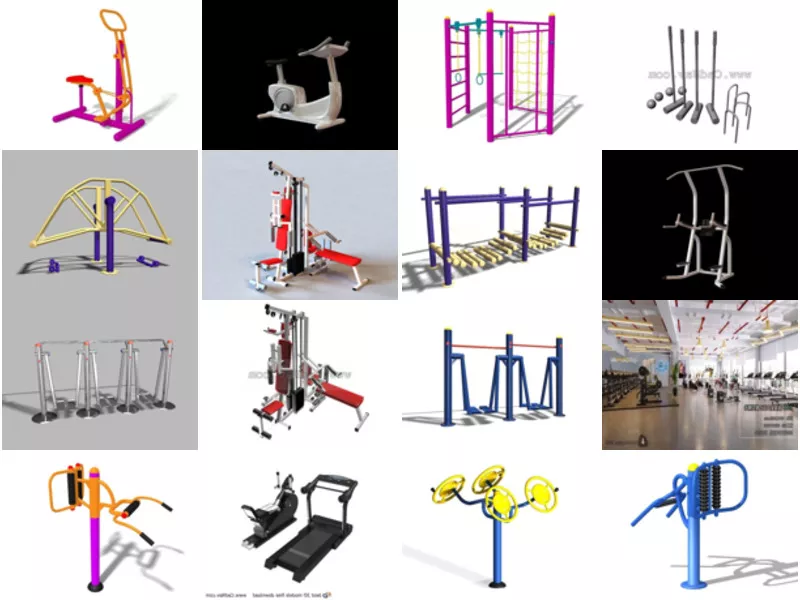 Top 18 Fitness Equipment 3D Models for Design Most Popular 2022