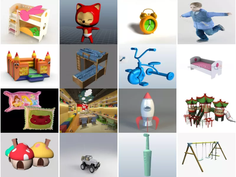 Top 18 Kid 3D Models Most Popular 2022